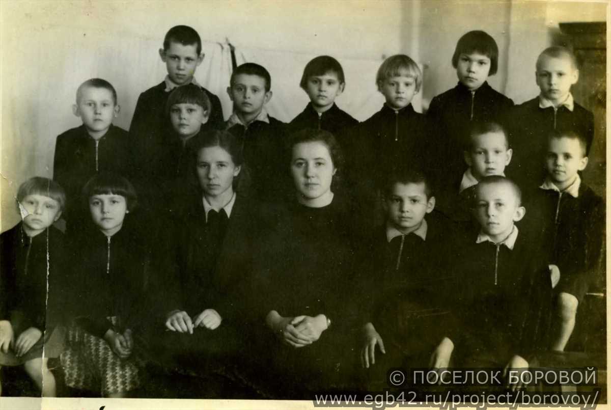 Группа ребят с воспитателями Тамарой Николаевной и Неллей Николаевной