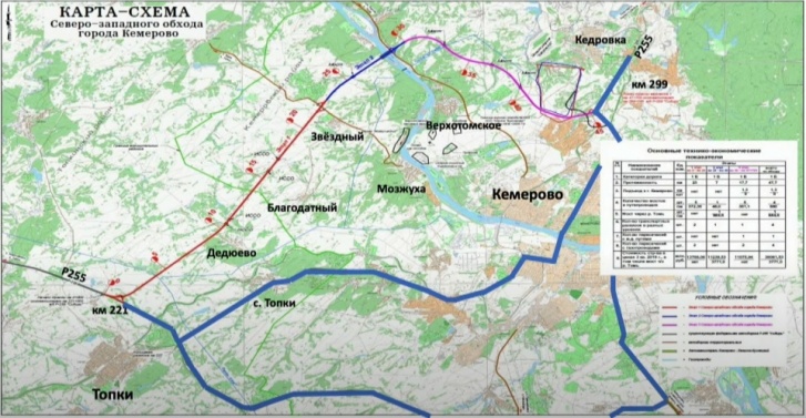 Дорога в обход города Кемерово